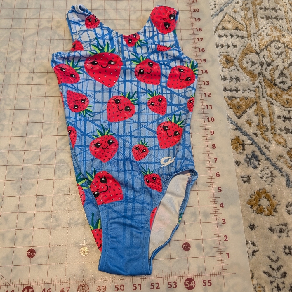 GK Strawberry Tank Leotard Girl's M